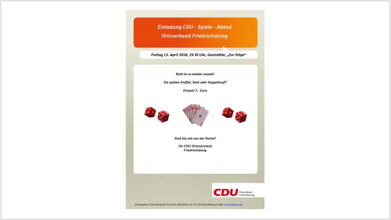 Spieleabend CDU Friedrichskoog
